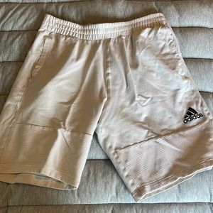 Adidas white medium shorts